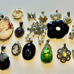 Vintage Assorted Pendant Necklace Collection